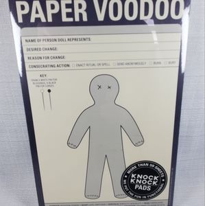 Knock Knock (2) 59 Sheet Note Pads Voodoo & Self-Therapy Fun